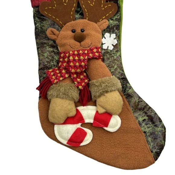Reindeer‎ Christmas Stocking - Picture 3 of 4